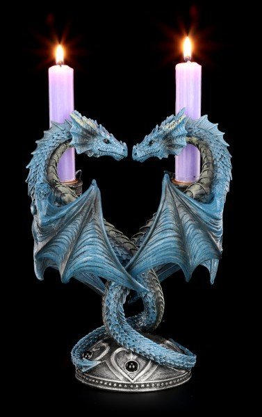 Candle Holder - Dragon Heart by Anne Stokes