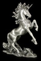 Pewter Unicorn Figurine with Gemstones