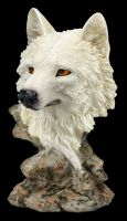 Wolf Figurine - Bust white