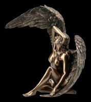 Engel Figur - Weiblicher Akt mit offenen Flügeln