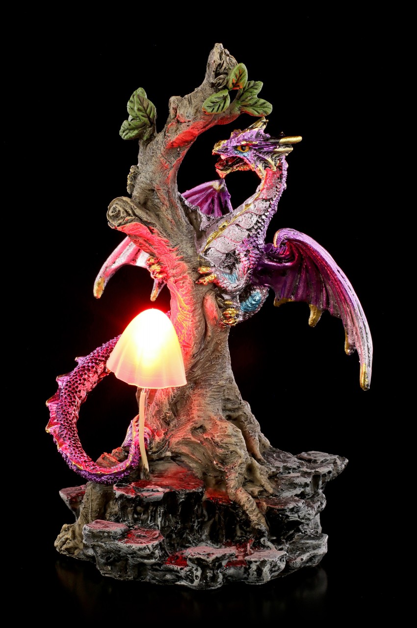 Dragon Figurine with LED - Woodland Flight