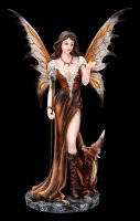 Fire Fairy Figurine - Marrona with Dragon