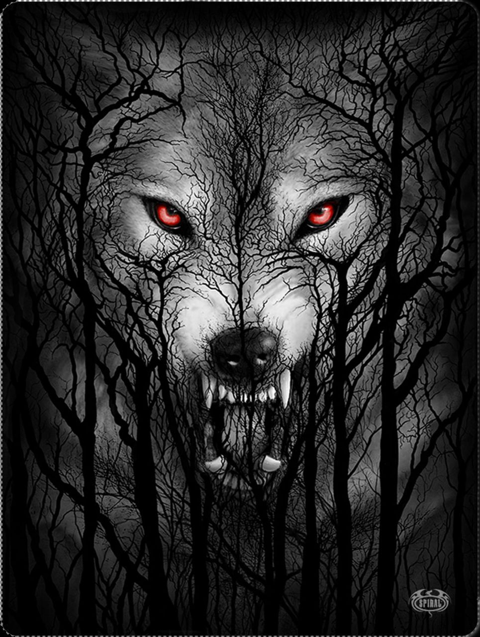 Fleecedecke Gothic - Forest Wolf