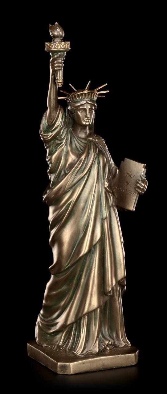 Freiheitsstatue Figur - Statue of Liberty - bronziert