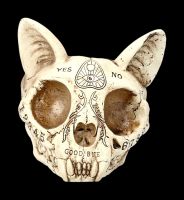 Aschenbecher Katzen Schädel im Ouija Design
