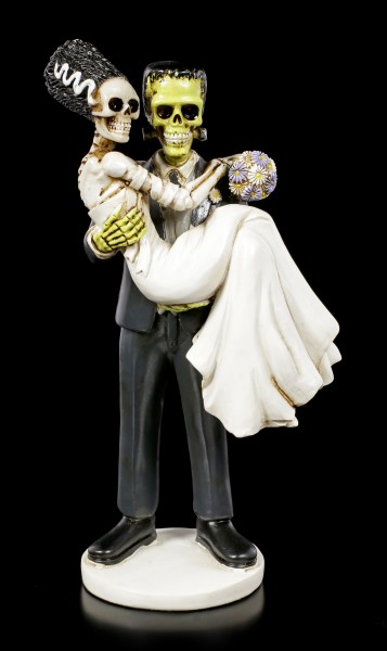 Frankenskull Figur mit Braut