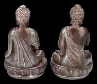 Buddha Teelichthalter 2er Set - Meditation