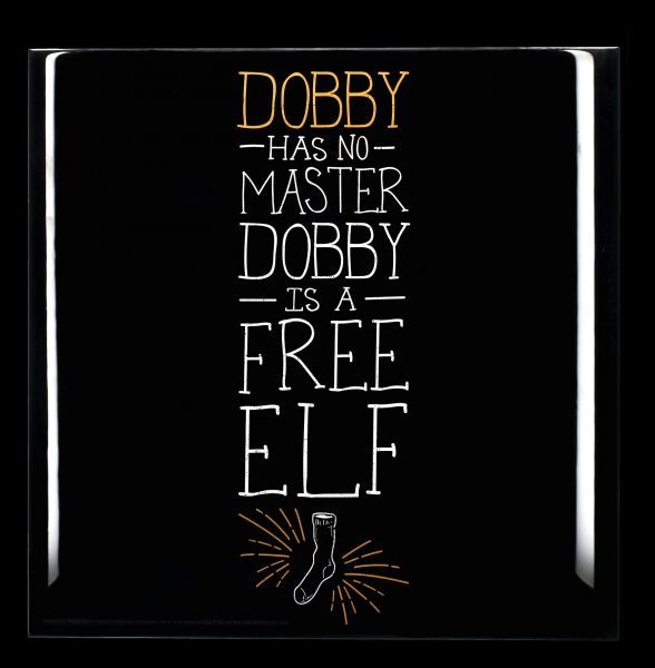 Wandbild Harry Potter - Dobby Is A Free Elf