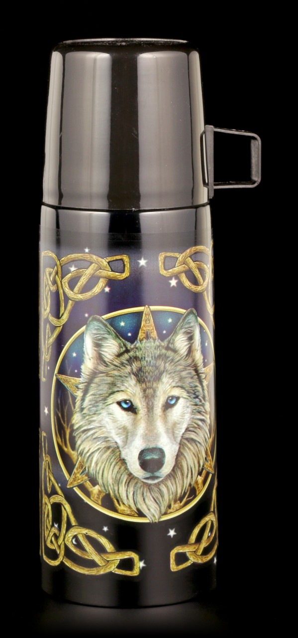 Thermo Bottle with Wolf - Wild One