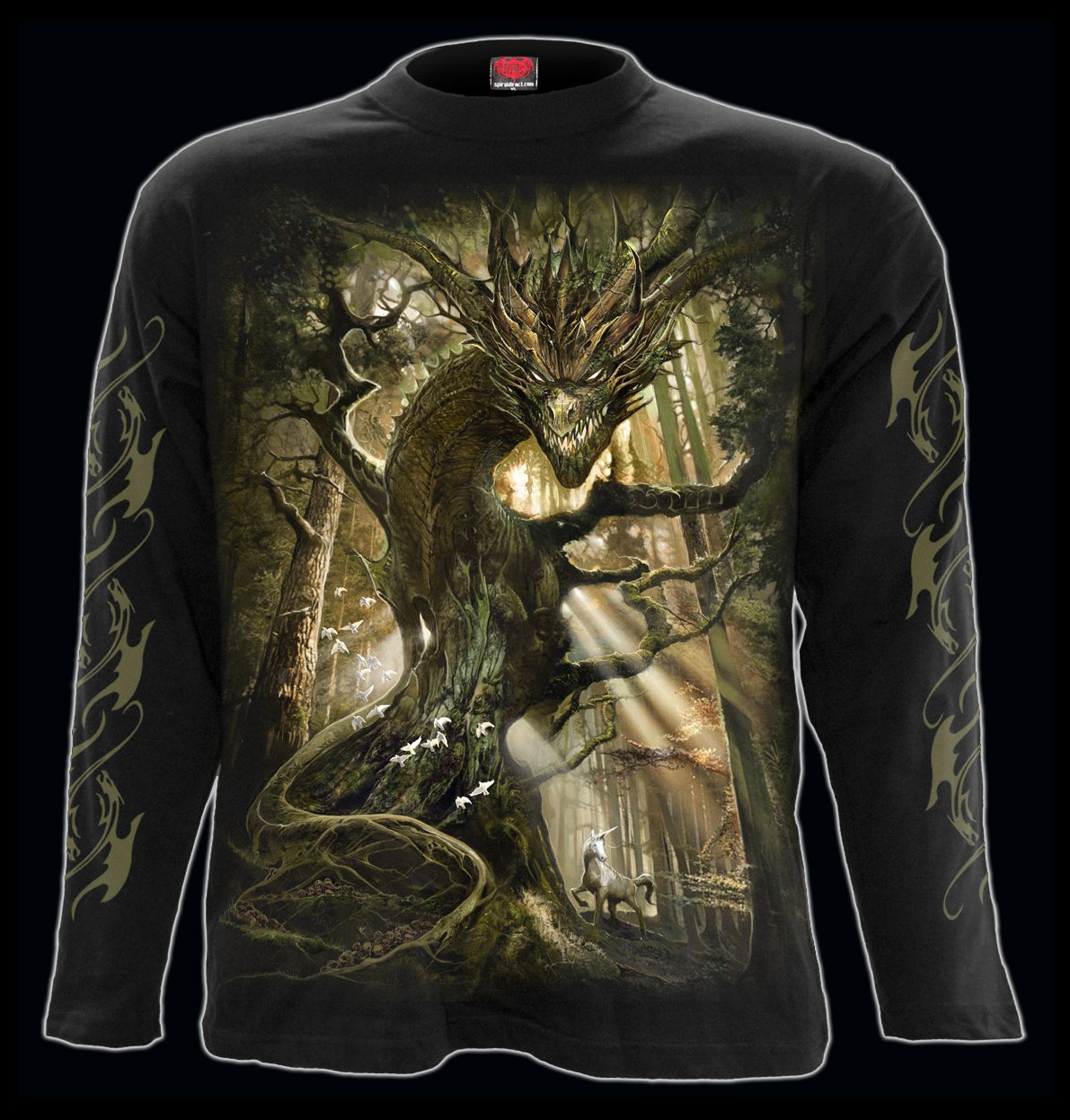 Spiral Gothic Longsleeve - Dragon Forest