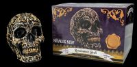 Skull Figurine black-gold - Renaissance