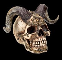 Skull Figurine with Horns - Diablo Skull
