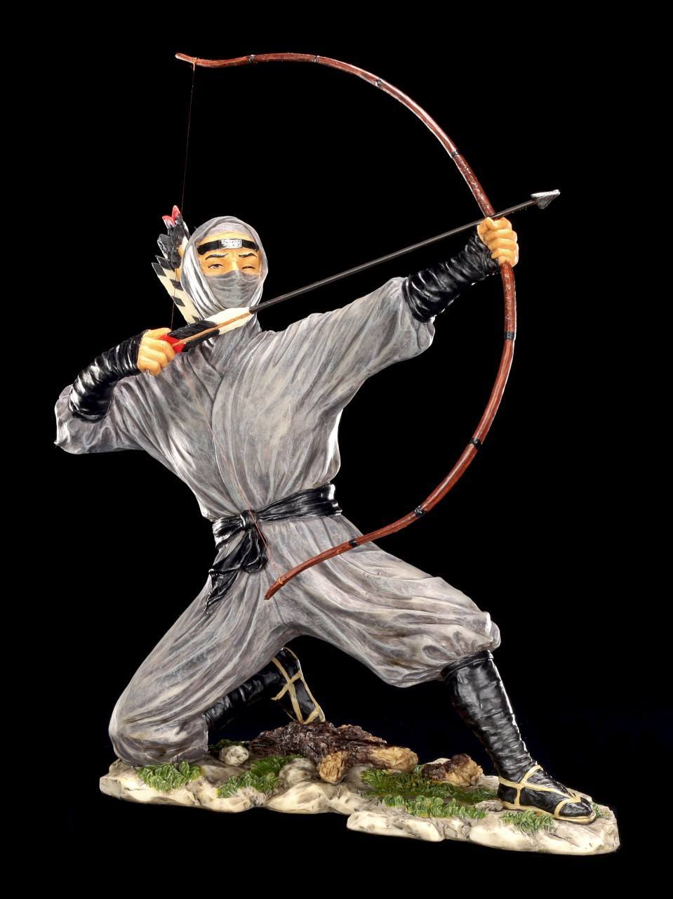 Ninja Figur - Zum Angriff mit Pfeil und Bogen