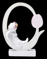 Angel Figurine - Putto with Tulip