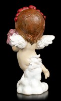 Cherub Figurine - Little Angel with Bouquet