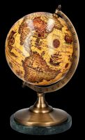 Globus - Antike Karte mit Marmorsockel