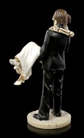 Skelett Brautpaar Figur - Bräutigam trägt Braut