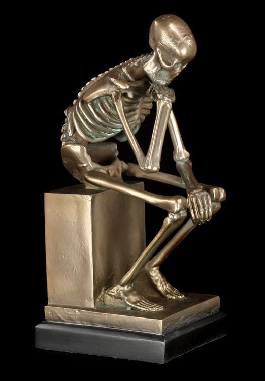 Skeleton Figurine - Thinker large