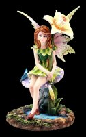 Fairy Figurine - Fani sitting on Mushroom