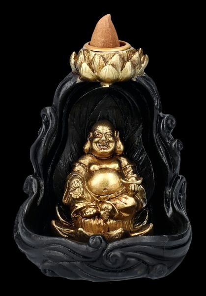 Rückfluss-Räucherhalter - Buddha mit Lotus
