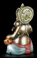 Kleine Ganesha Figur musizierend mit Tabla