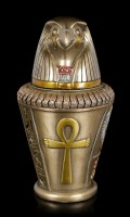 Canopic Jar - Qebehsenuef - Son of Horus - bronzed