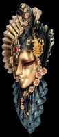 Venezianische Maske - Charm Flower bunt