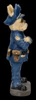 Hundefigur - Bulldogge als Polizist