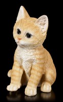 Baby Katzen Figur - Orange Tabby sitzend