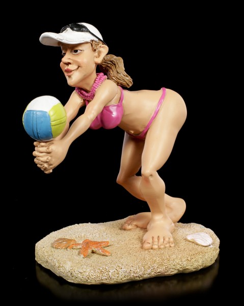 Funny Sports Figurine - Beach Volleyballer