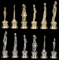 Schachfiguren Napoleon - Metall mittelgroß