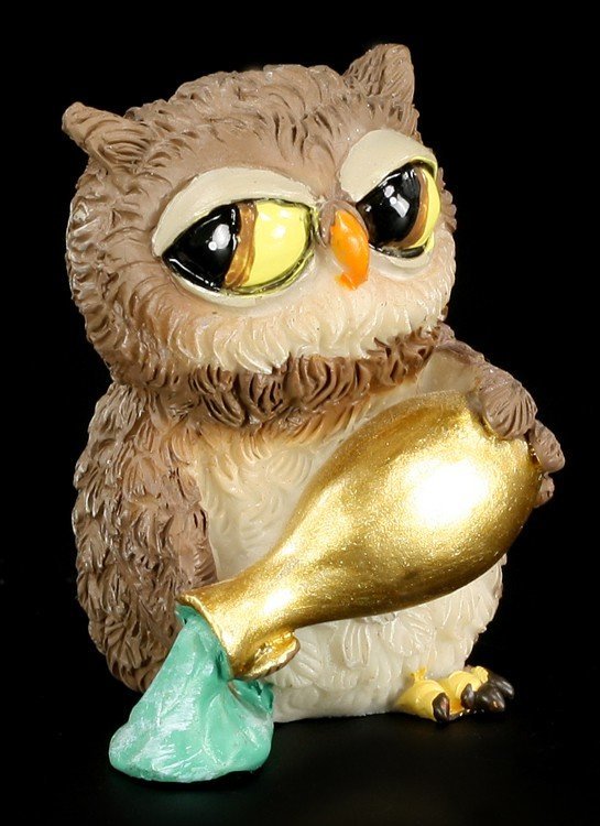 Aquarius Zodiac Sign Owl - Funny Figurine