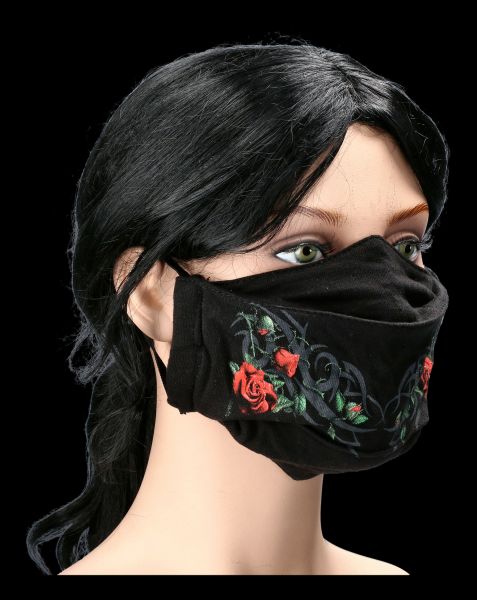 Face Mask Gothic - Tribal Rose