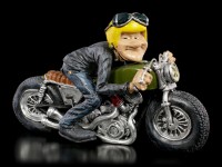 Funny Life Figurine - Biker with yellow Helmet