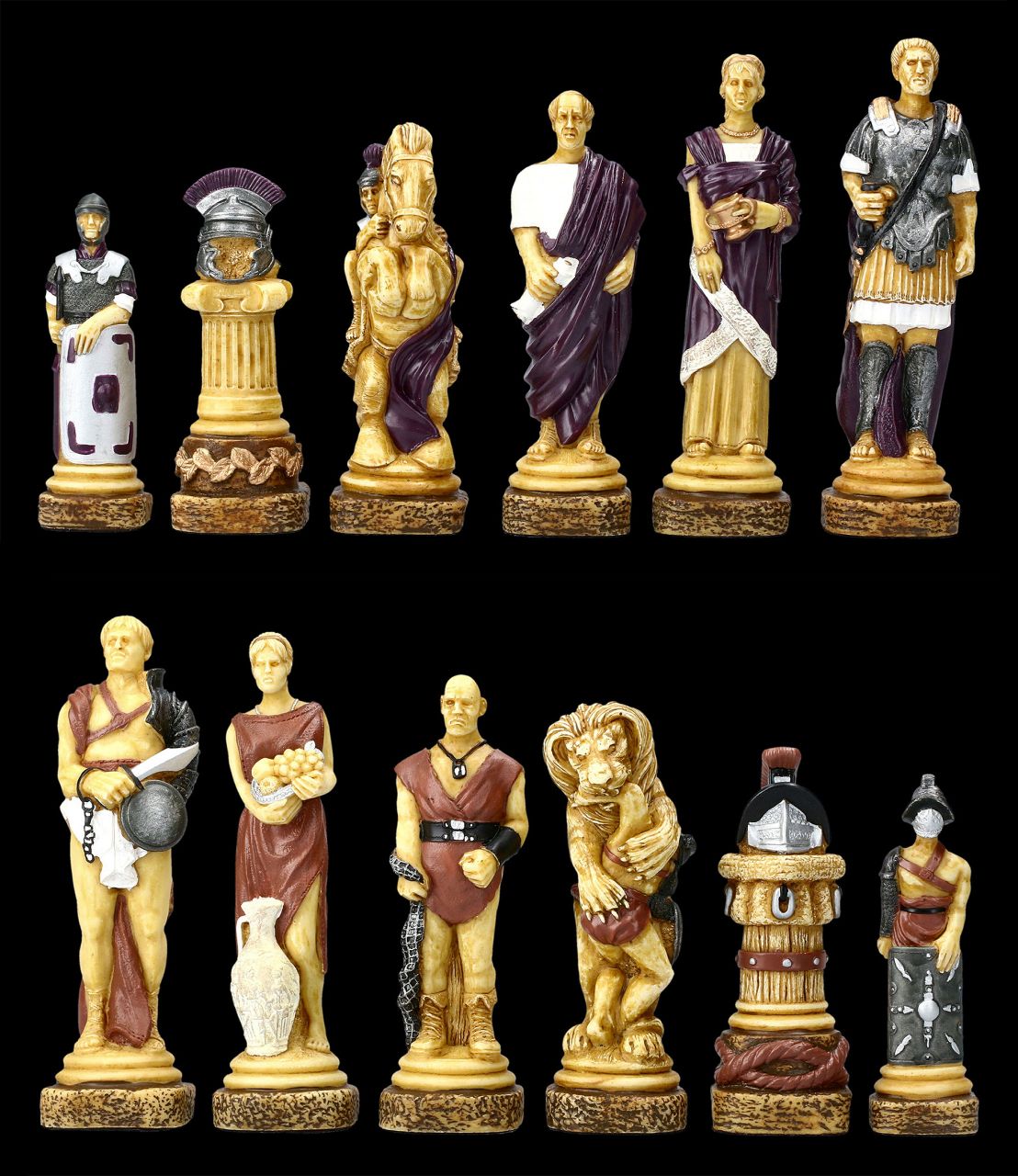 Schachfiguren Set - Spartacus groß