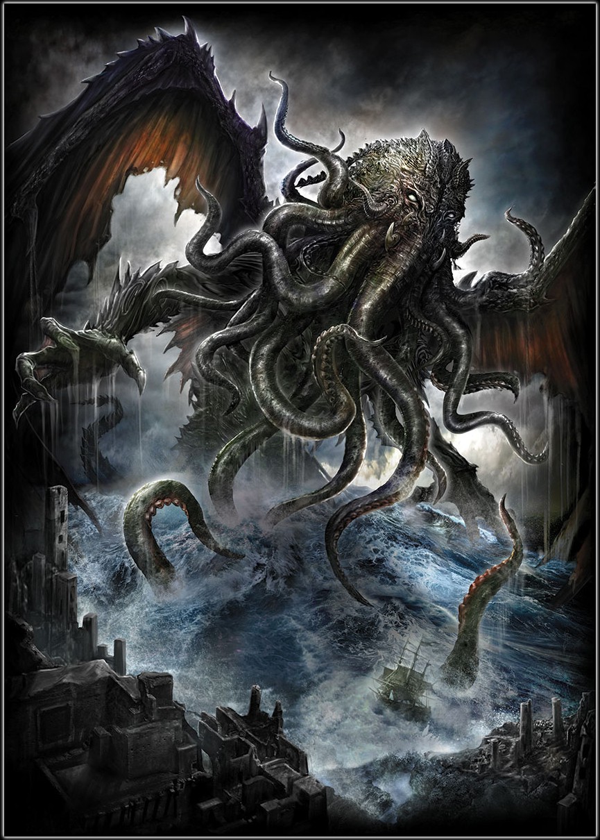 Cthulhu - Spiral Fantasy Poster