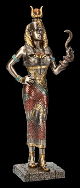 Hathor Figur - Ägyptische Göttin mit Kobra