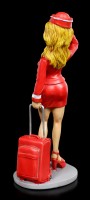 Funny Jobs Figurine - Stewardess with Suitcase