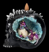 Skull Backflow Incense Burner - Crystal Hatchling
