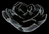 Kerzenhalter - Schwarze Keramik Rose