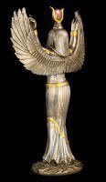 Isis Figur - Ägyptische Göttin der Magie bronziert