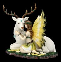 Fairy Figurine with Stag - Adoration