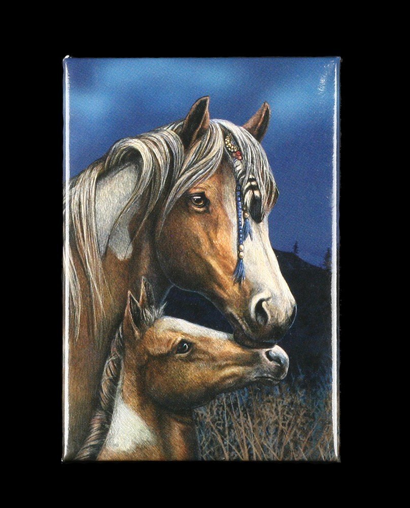 Magnet mit Pferd - Apache by Lisa Parker