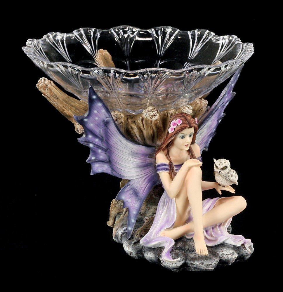 Fairy Figurine - Ahillea with Owl and fruit bowl