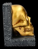 Bookend - Gold Skull