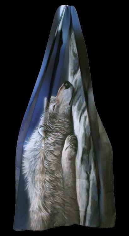Maxi-Schal Wolf - Quiet Reflection
