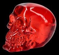 Skull - translucent red