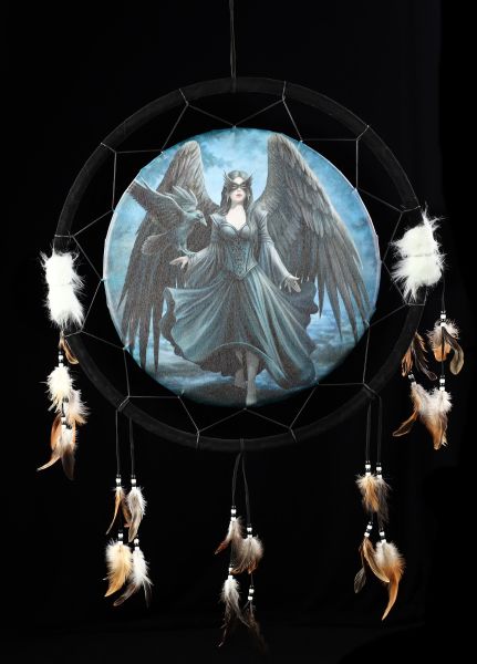 Traumfänger Dunkler Engel - Raven by Anne Stokes