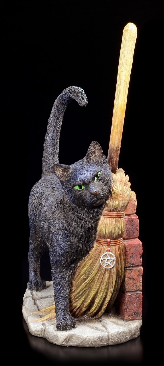 Cat Figurine - A Brush with Magic by Lisa Parker