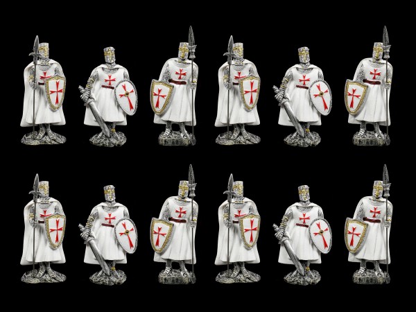 Fridge Magnets - White Knights Set of 12